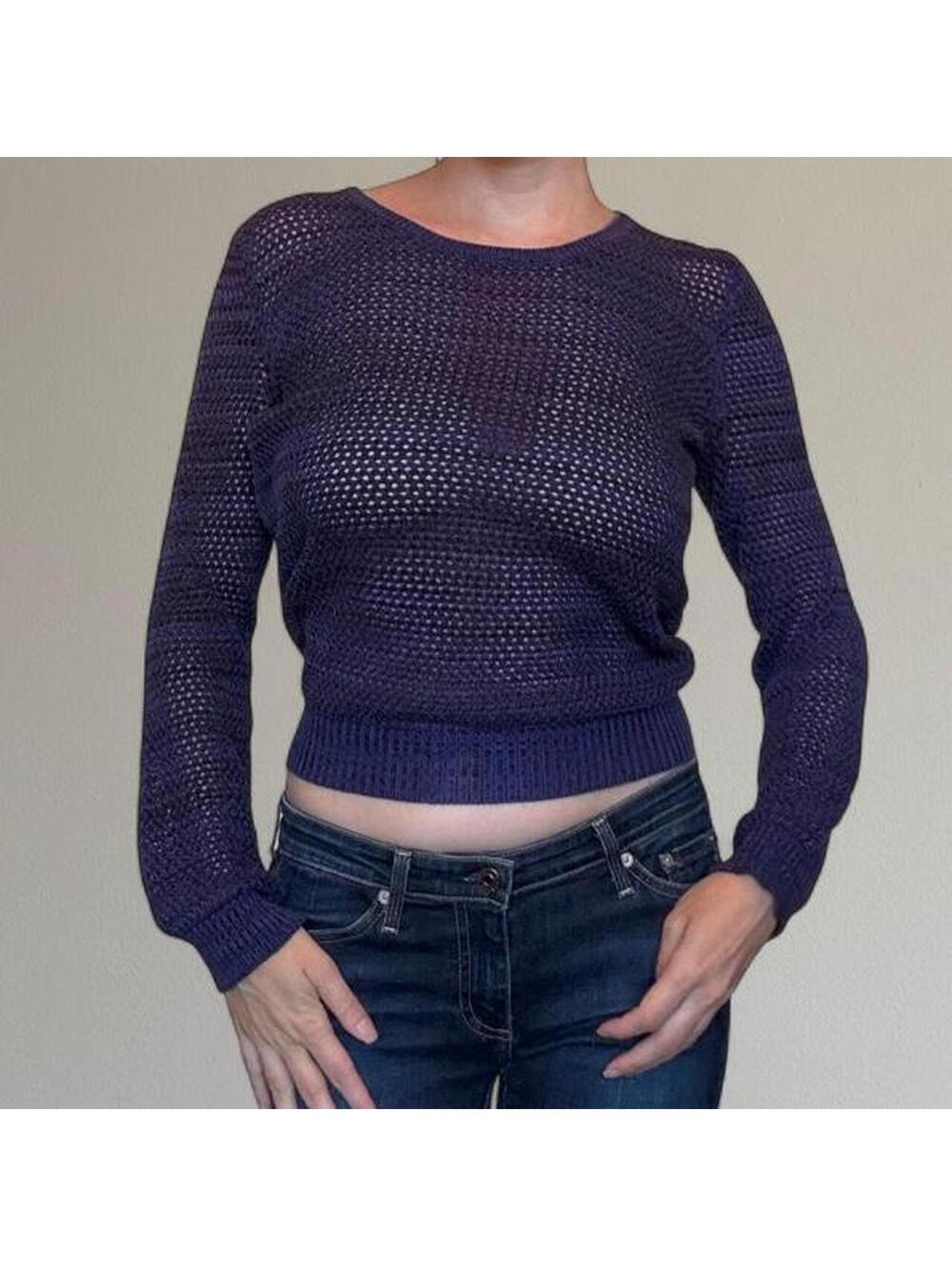 See by Chloe open knit sweater. Best fits size S/M.